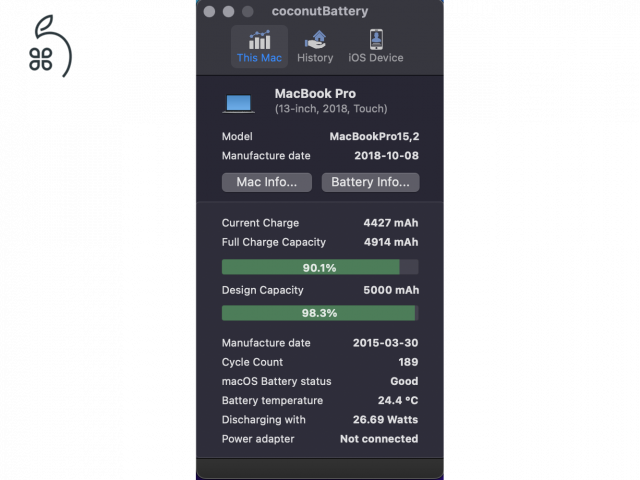 Megkímélt állapot | 1 éves akkumulátor | MacBook Pro | 2,3 | 13