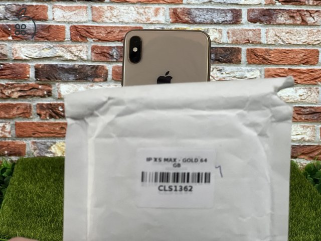 iPhone XS Max 64 GB Gold 100% akku szép állapotú - 12 HÓ GARANCIA - 407