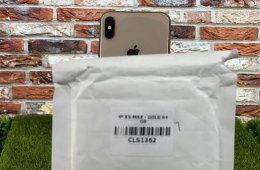 iPhone XS Max 64 GB Gold 100% akku szép állapotú - 12 HÓ GARANCIA - 407