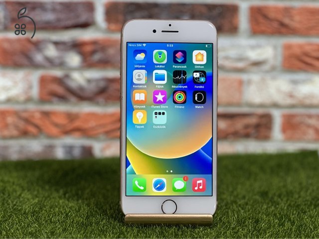 iPhone 8 64 GB Gold 100% Akku szép állapotú - 12 HÓ GARANCIA - 7557