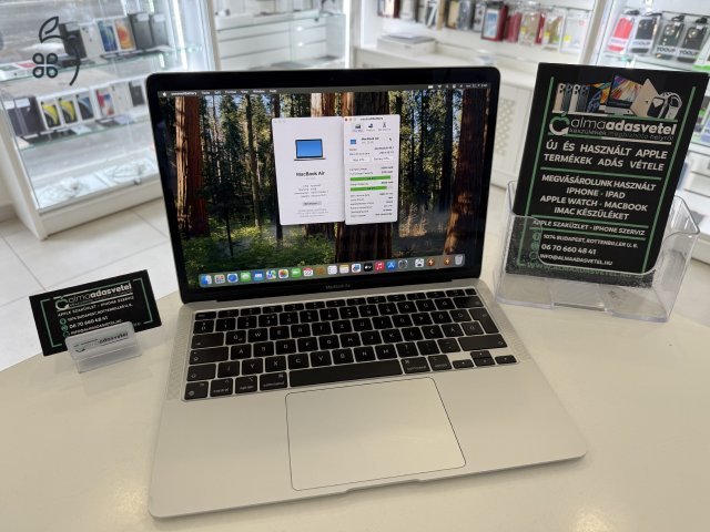 MacBook Air M1/8GB/256ssd/1-3 hónap gar./Akku 86%/ÁFÁS ÁR/p3849