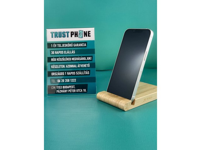 !! 1 ÉV GARANCIA !! iPhone 13 Mini Starlight 128 GB – TRU8304 – 100% AKKU