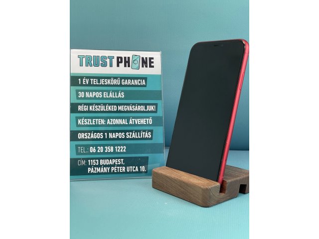 !! 1 ÉV GARANCIA !! iPhone 11 PRODUCT RED 128 GB – TRU8350 – 100% AKKU