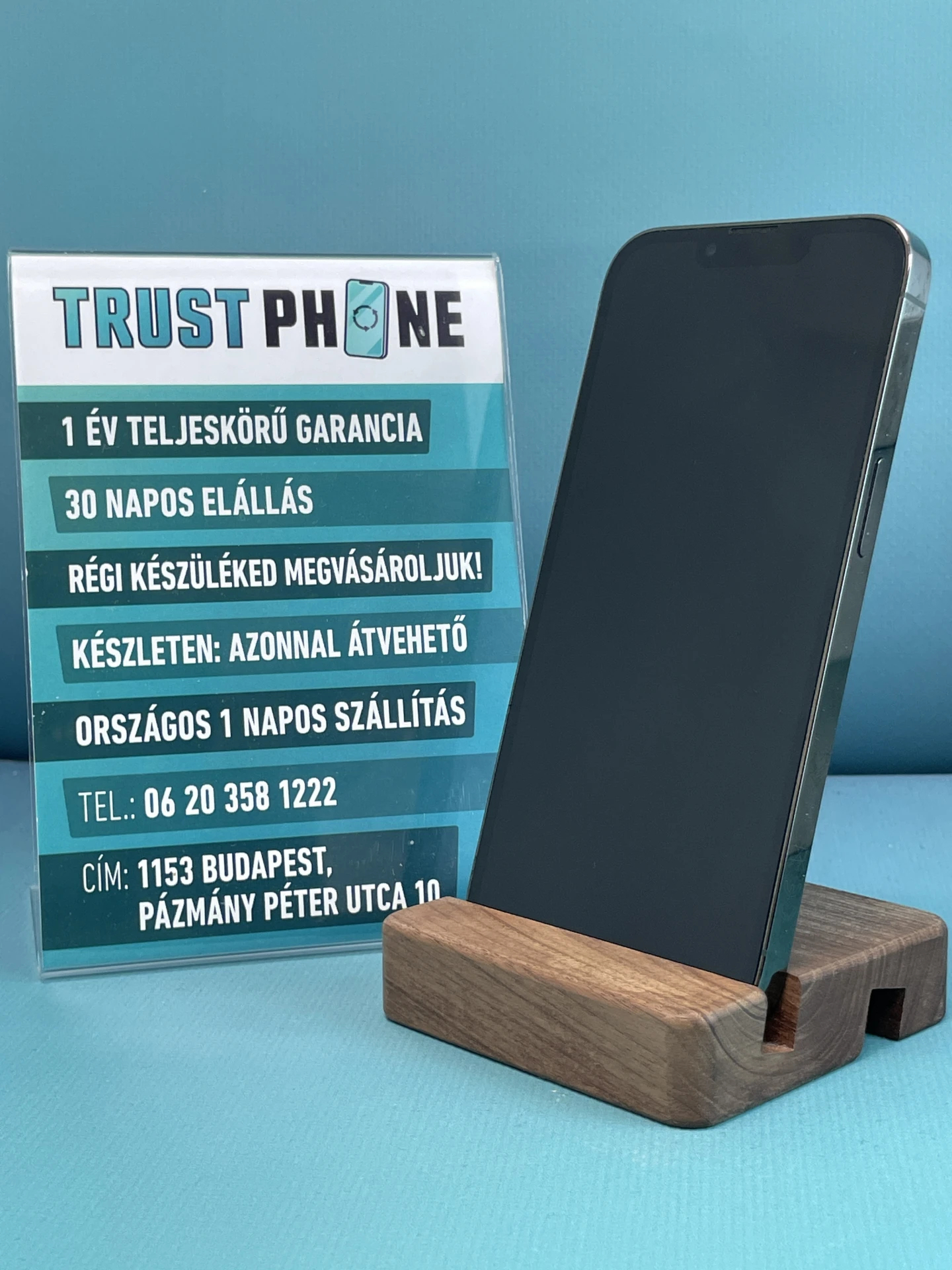 !! 1 ÉV GARANCIA !! iPhone 13 Pro Alpine Green 128 GB – TRU8351 – 100% AKKU