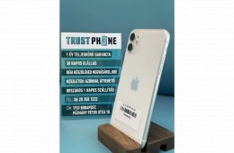 !! 1 ÉV GARANCIA !! iPhone 11 White 64 GB – TRU8362 – 100% AKKU