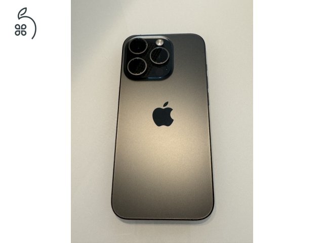 Eladó iPhone 15 Pro 128GB 100% karcmentes, Apple garancia + Ajándék üvegfólia és tok.