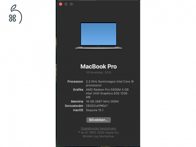 Macbook Pro 2019 16