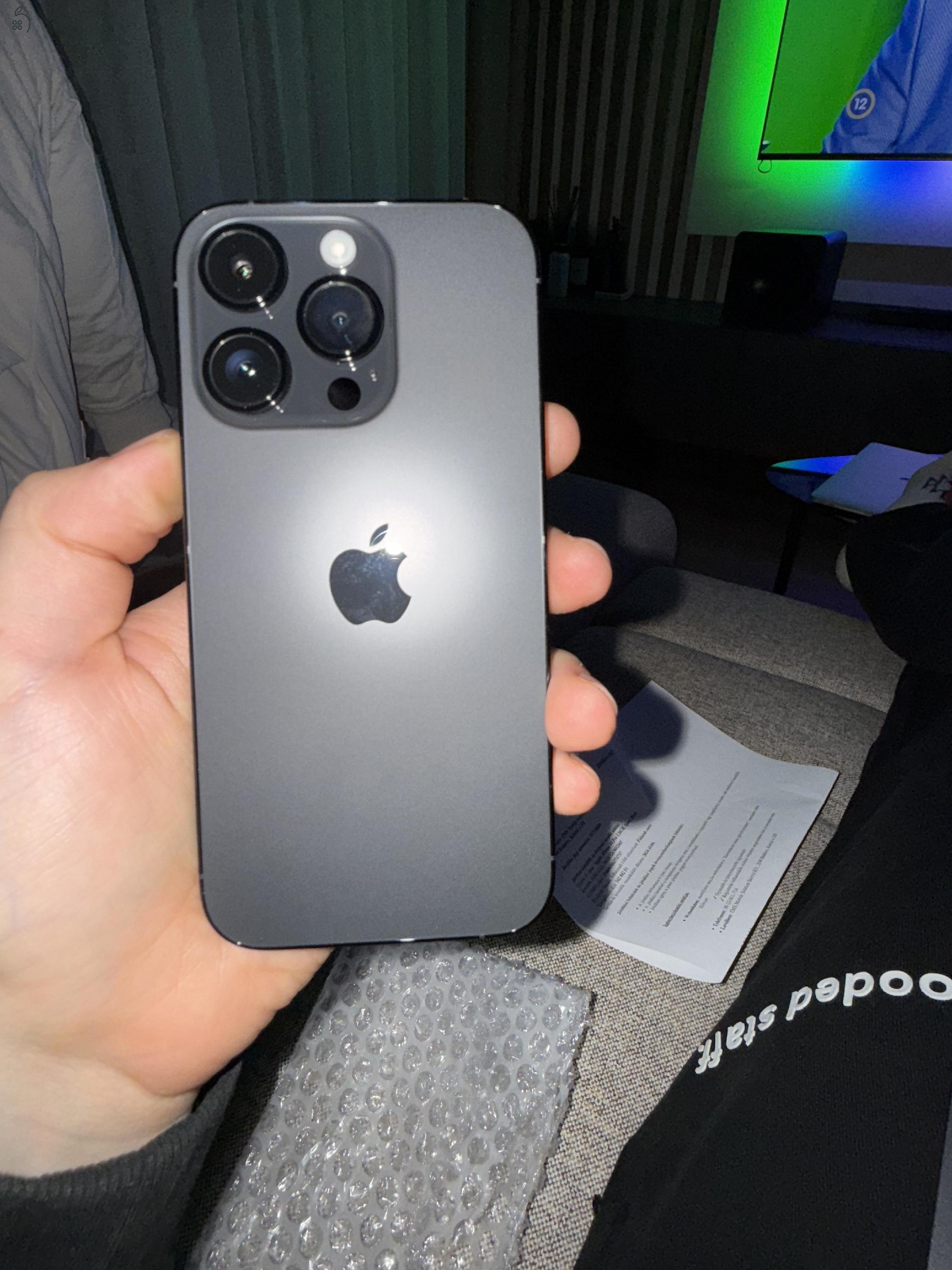 Teljesen új Iphone 14 pro space black