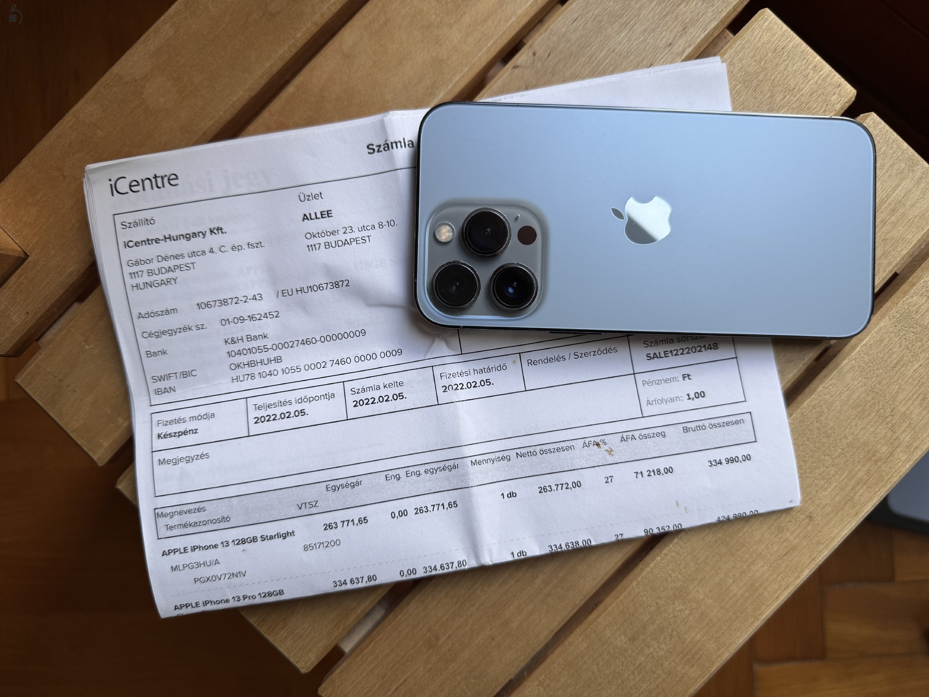 Iphone 13 pro 128gb Sierra Blue garis 