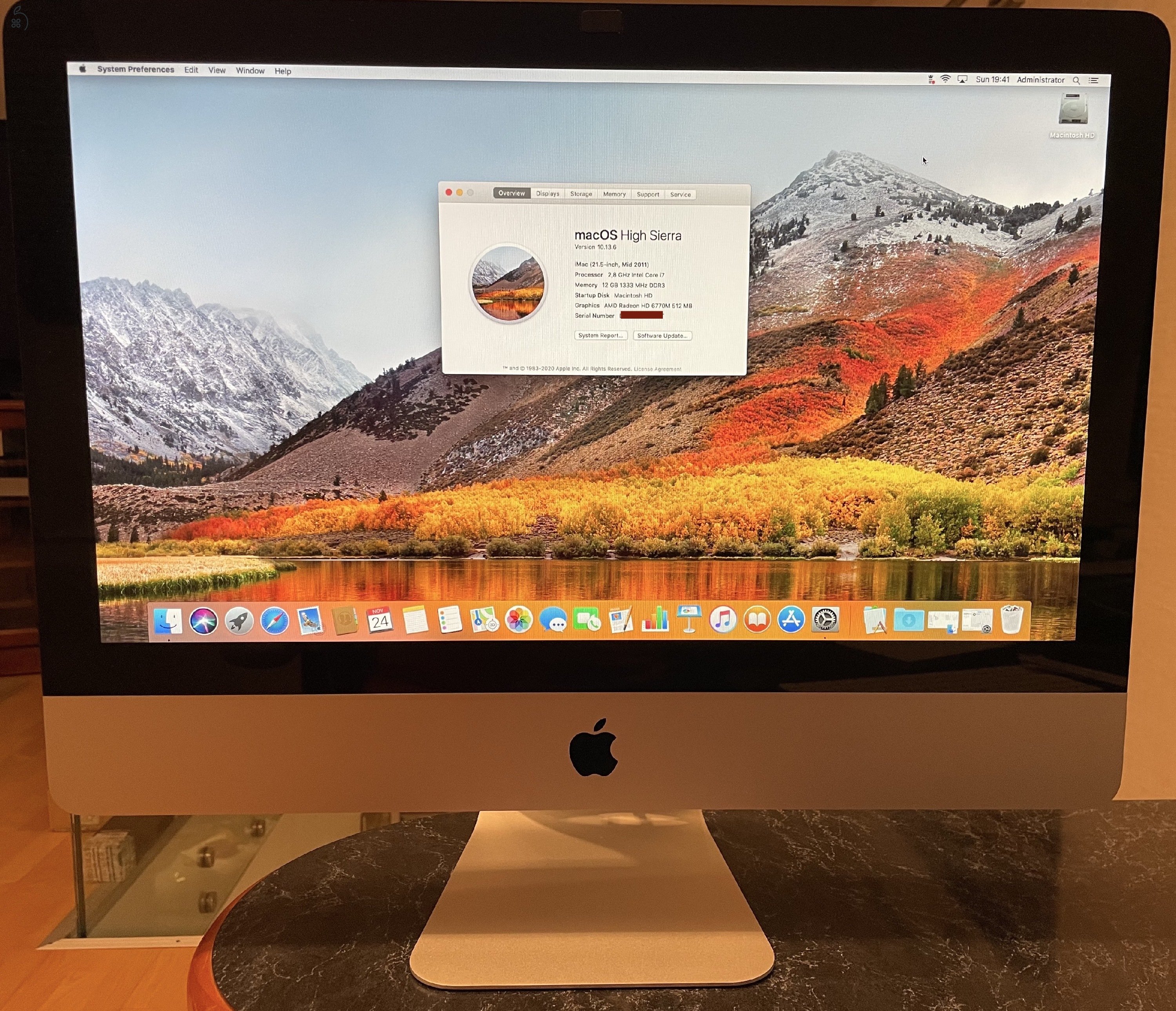 iMac (21,5-inch, Mid 2011, 2,8GHz Intel Core i7, 12GB DDR3, 1TB HDD)