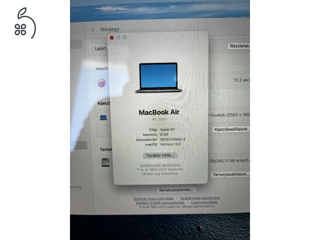 Apple MacBook Air (M1, 2020) 8gb RAM