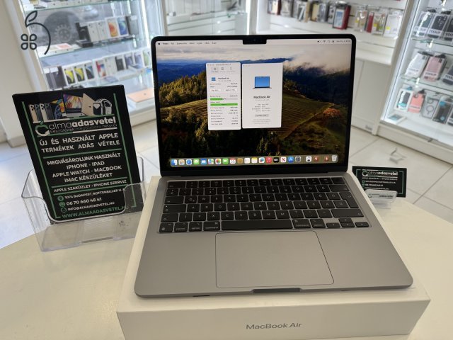 MacBook Air M3 8GB/256ssd/2 Akku Ciklus/2027.10.04.Gar./p3858/