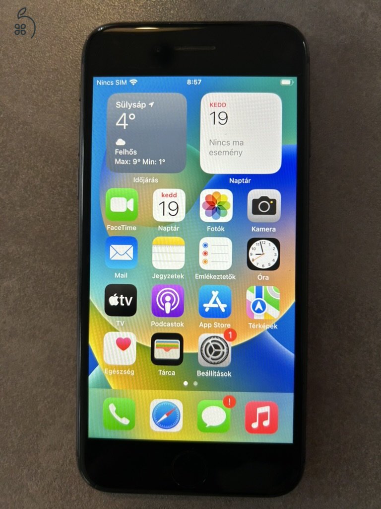 iPhone 8 64Gbyte 100% Akksi 