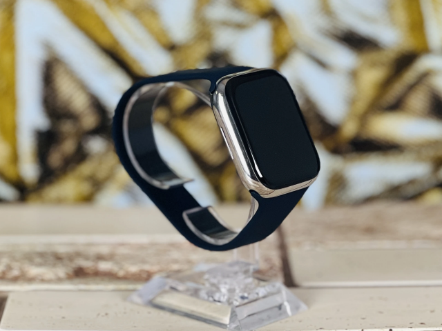 Apple Watch Series 7 ST 45mm Wifi+Cell A2478 Stainless Steel Silver ST szép állapotú - 12 HÓ GARANCIA