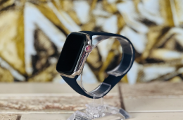 Apple Watch Series 7 ST 45mm Wifi+Cell A2478 Stainless Steel Silver ST szép állapotú - 12 HÓ GARANCIA