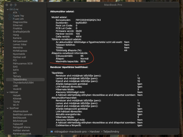 Eladó MacBook Pro 14 M1 (8C CPU, 14C GPU, 512 GB SSD, 16 GB, 95 ciklus)