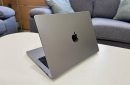 Eladó MacBook Pro 14 M1 (8C CPU, 14C GPU, 512 GB SSD, 16 GB, 95 ciklus)