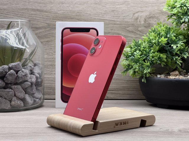 Hibátlan iPhone 12 Mini Red 64GB 1 ÉV Garanciával Számlával 100% Akksi