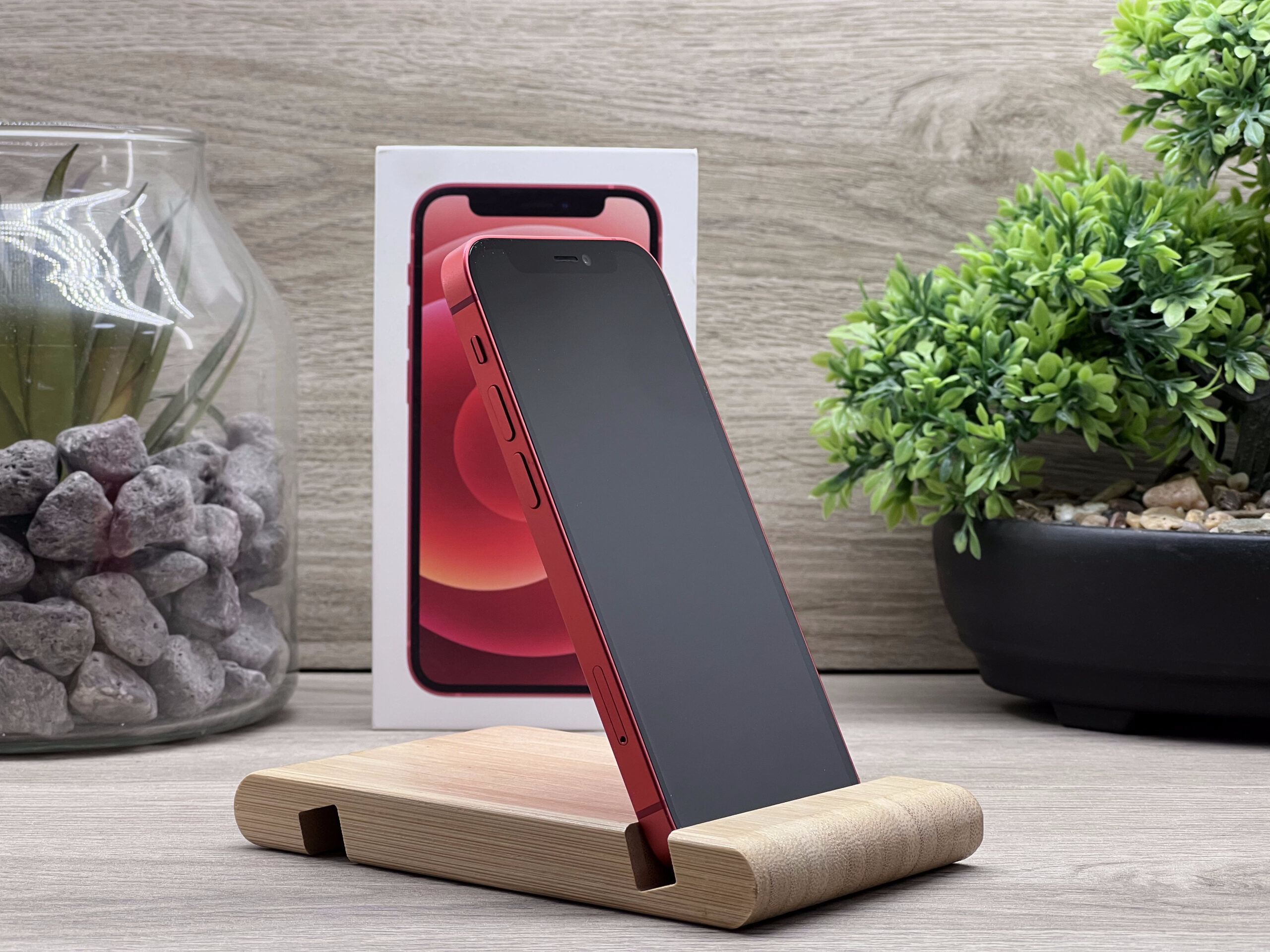 Hibátlan iPhone 12 Mini Red 64GB 1 ÉV Garanciával Számlával 100% Akksi