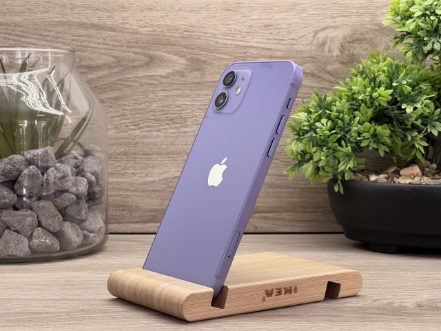 iPhone 12 Purple 64GB 1 ÉV Garanciával Számlával 100% Akksi