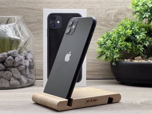 iPhone 11 Black 64GB 1 ÉV Garanciával Számlával 100% Akksi