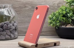 iPhone XR Coral 64GB 1 ÉV Garanciával Számlával 100% Akksi