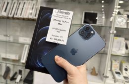 iPhone 12 Pro Max 128 GB független kék új akkumulátorral garanciával (171) iSzerelés.hu