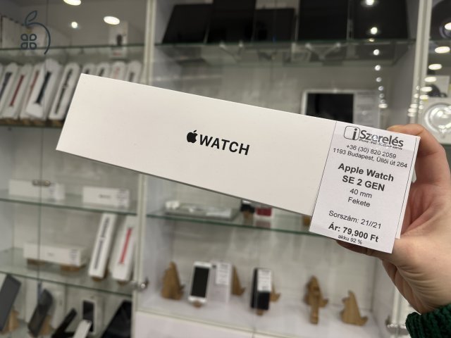 Apple Watch SE 2022 40 mm space grey 3 hónap garanciával (21/21) iszerelés