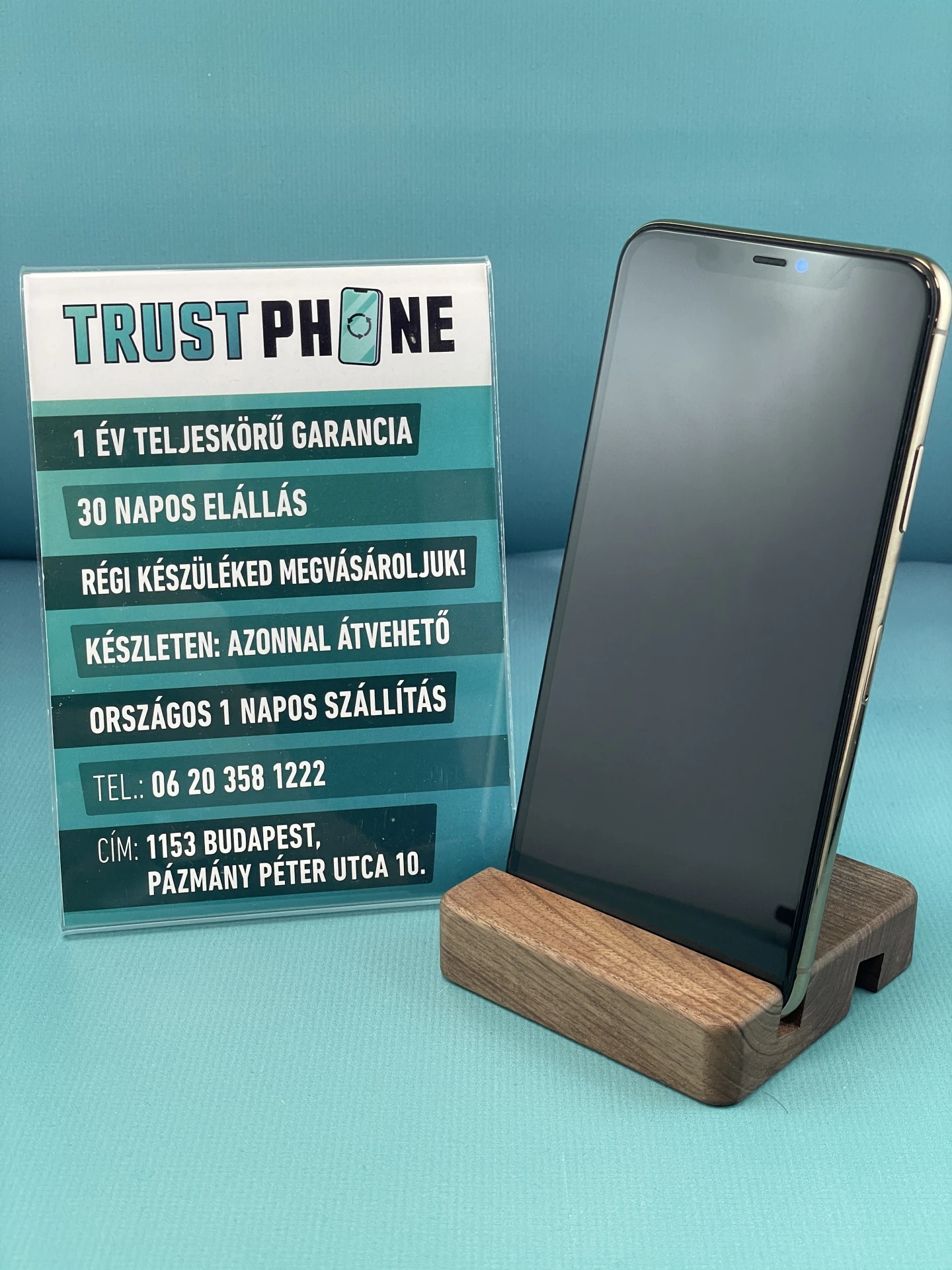 !! 1 ÉV GARANCIA !! iPhone 11 Pro Max Gold 256 GB – TRT144 – 92% AKKU