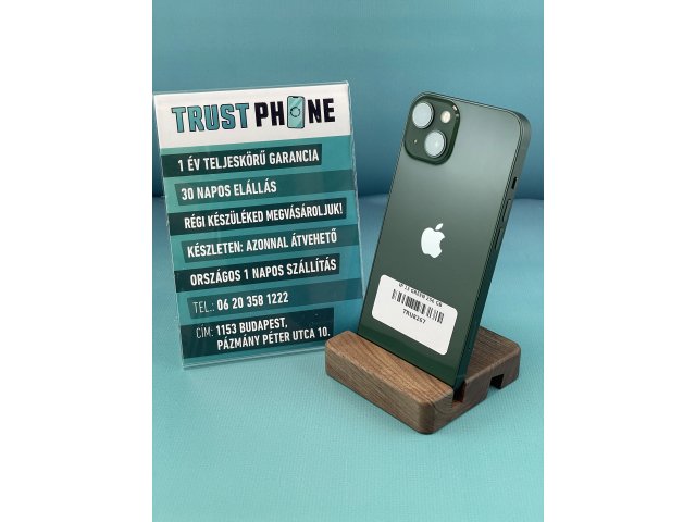 !! 1 ÉV GARANCIA !! iPhone 13 Green 256 GB – TRU8267 – 100% AKKU