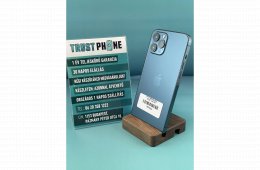 !! 1 ÉV GARANCIA !! iPhone 12 Pro Max Pacific Blue 128 GB – TRT019 – 100% AKKU