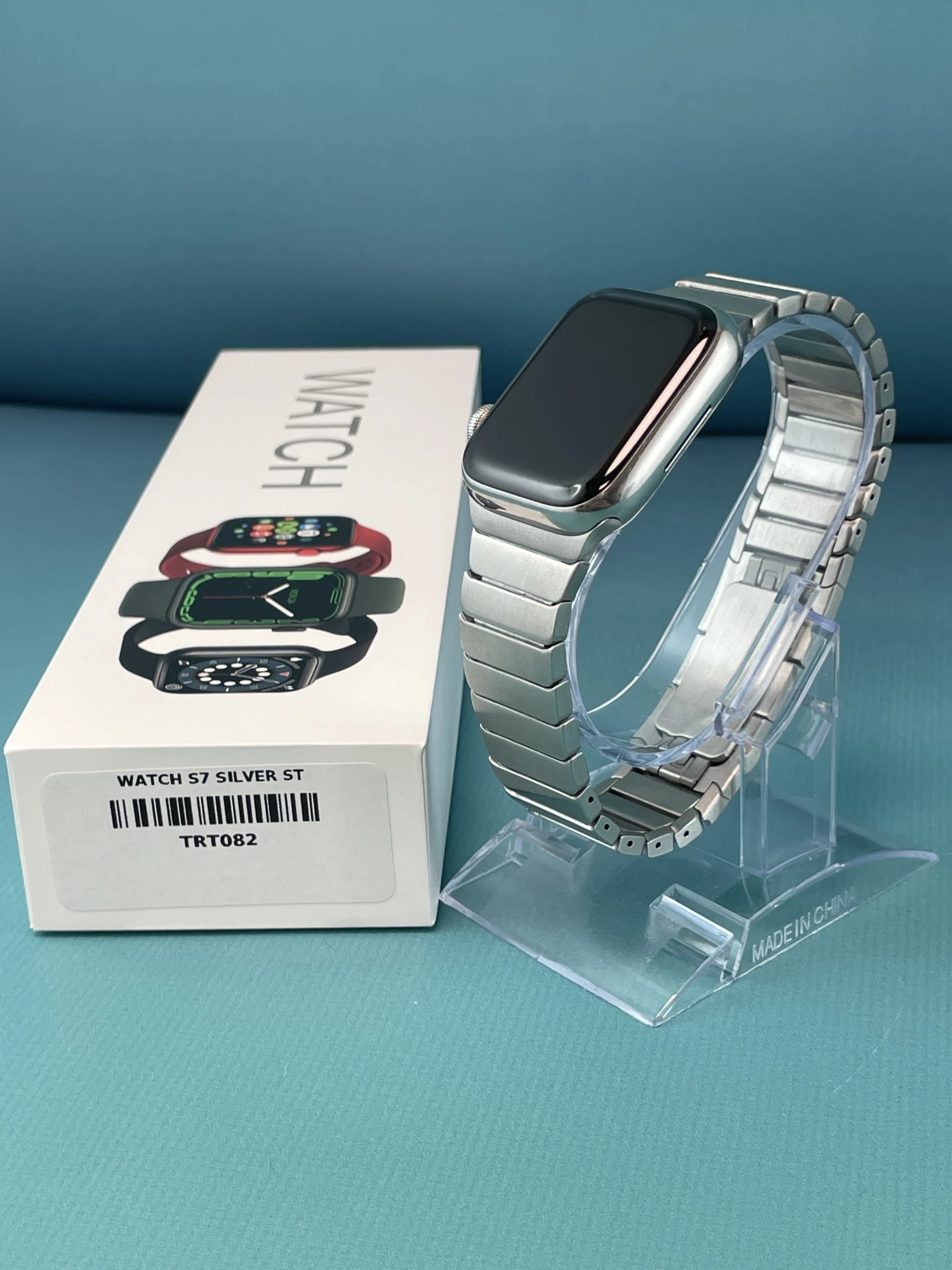 !! 1 ÉV GARANCIA !! Apple Watch Series 7 45mm Wifi+CellStainless Steel Silver – TRT082