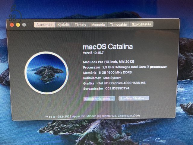 MacBooc Pro 2012 Mid 13