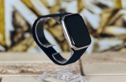 Apple Watch Series 7 ST 45mm Wifi+Cell A2478 Stainless Steel Silver ST szép állapotú - 12 HÓ GARANCIA - 332