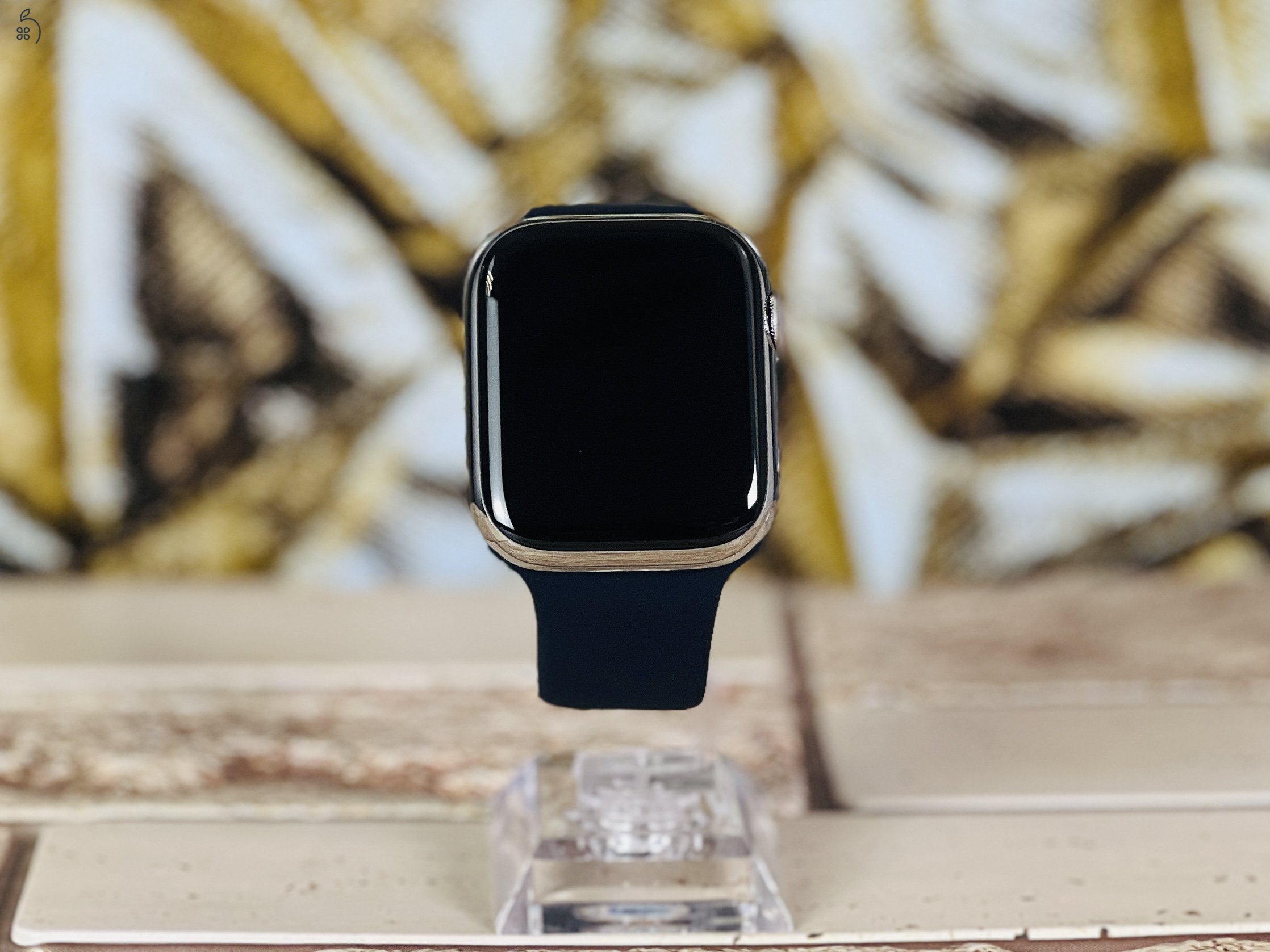 Apple Watch Series 7 ST 45mm Wifi+Cell A2478 Stainless Steel Silver ST szép állapotú - 12 HÓ GARANCIA - 332