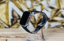 Apple Watch Series 7 ST 45mm Wifi+Cell A2478 Stainless Steel Silver ST szép állapotú - 12 HÓ GARANCIA - 332