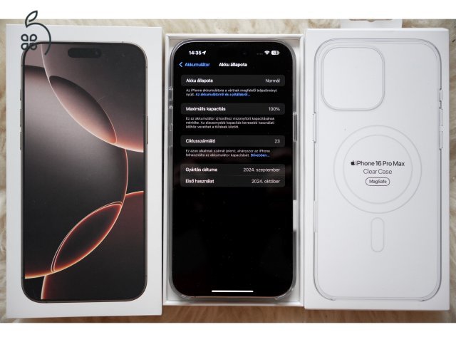 iPhone 16 Pro Max 256 Gb Desert - Apple Garancia 2025.10.24-ig