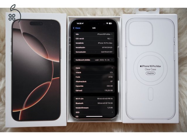 iPhone 16 Pro Max 256 Gb Desert - Apple Garancia 2025.10.24-ig