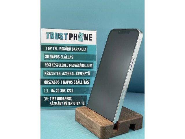 !! 1 ÉV GARANCIA !! iPhone 13 Pro Silver 128 GB – BM20469 – 100% AKKU