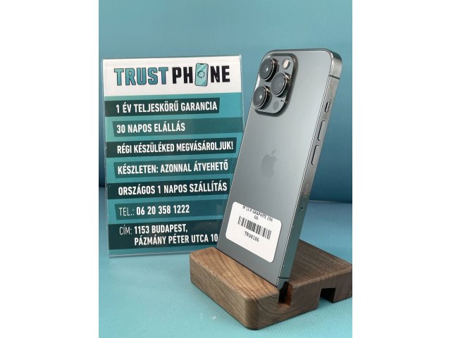 !! 1 ÉV GARANCIA !! iPhone 13 Pro Graphite 256 GB – TRU8186 – 100% AKKU