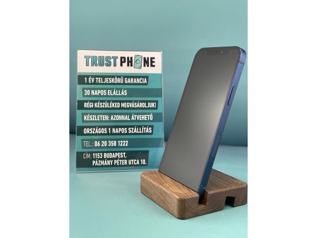 !! 1 ÉV GARANCIA !! iPhone 12 Blue 128 GB – TRT154 – 100% AKKU