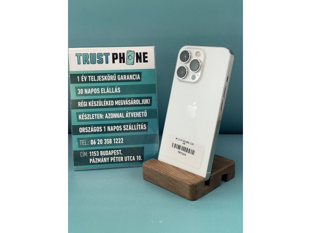 !! 1 ÉV GARANCIA !! iPhone 13 Pro Silver 128 GB – TRT165 – 100% AKKU