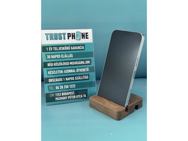 !! 1 ÉV GARANCIA !! iPhone 13 Pro Silver 128 GB – TRT166 – 100% AKKU