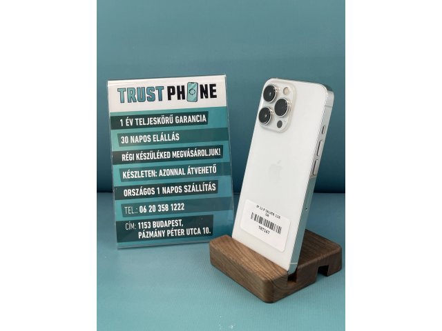 !! 1 ÉV GARANCIA !! iPhone 13 Pro Silver 128 GB – TRT167 – 100% AKKU