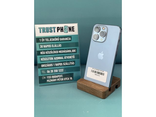 !! 1 ÉV GARANCIA !! iPhone 13 Pro Blue 128 GB – TRT173 – 100% AKKU