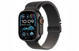 Apple Watch Ultra 2 GPS + Cellular 49mm Black / NATUR Titanium Black Milanese Loop - M