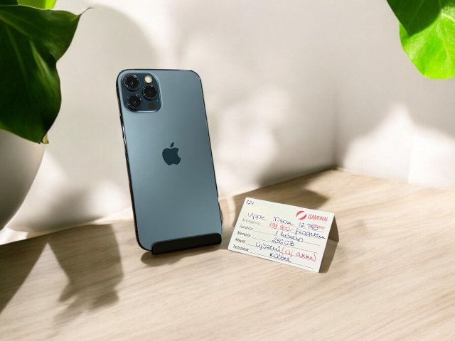 121. Apple iPhone 12 Pro - 256 GB - Óceánkék - ÚJ AKKU - Újszerű