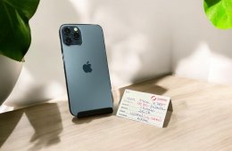 121. Apple iPhone 12 Pro - 256 GB - Óceánkék - ÚJ AKKU - Újszerű