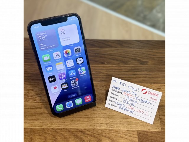 Apple iPhone XS - 256GB - Arany - Független - ÚJ AKKU- FID. hibás ( 11.)