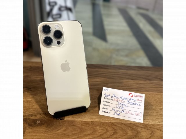 122. Apple iPhone 14 Pro Max - 128 GB - Arany